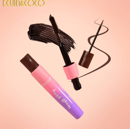 Kevin&Coco mascara cream& liquid eyeliner MARRONE