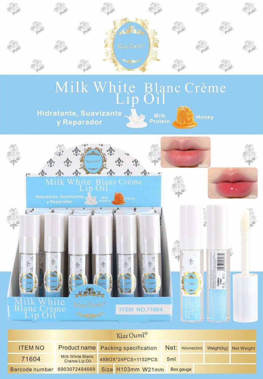 Lip oil biancolatte Kiss Oumì